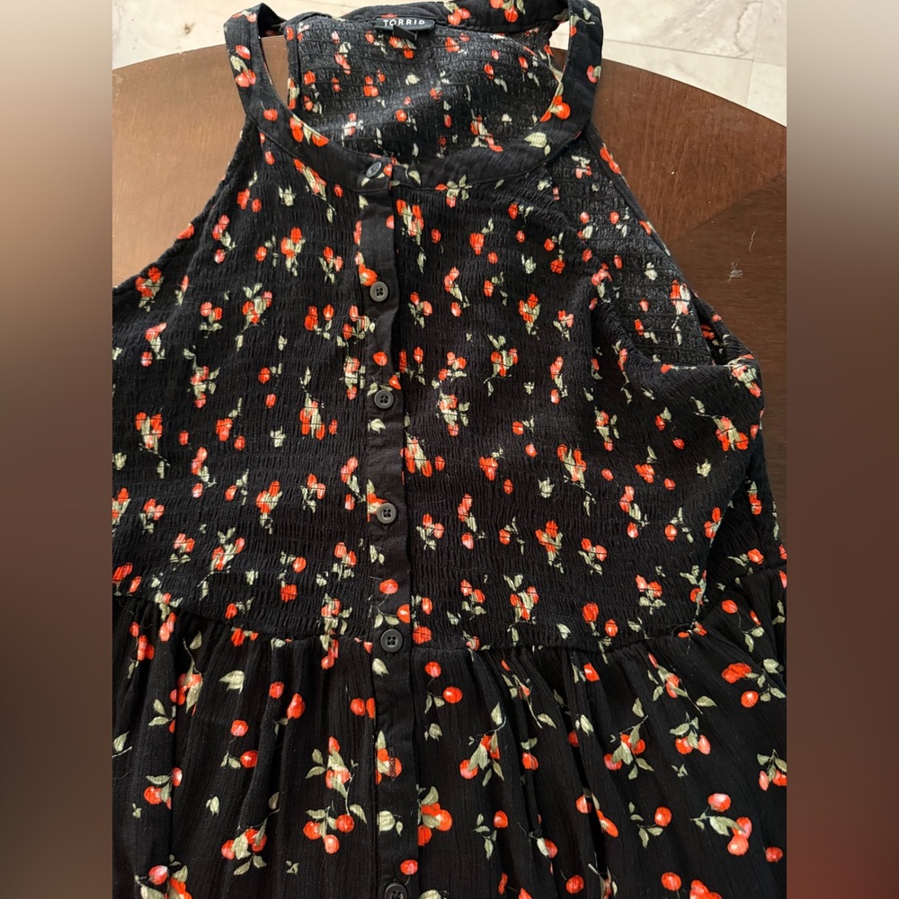 Torrid Floral Button-Up Camisole